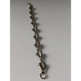 Silver Steed Detailed Leaf Silver Bracelet 15.5CM Bracelets