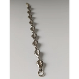 Silver Steed Detailed Leaf Silver Bracelet 15.5CM Bracelets