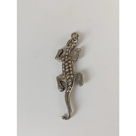 Silver Steed Detailed Lizard Silver Pendant Small Pendant