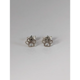 Silver Steed Silver Dog Paws 1 Stud Earrings Earrings