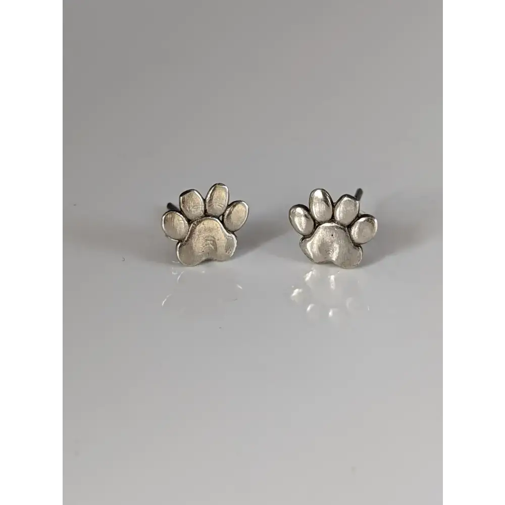 Silver Steed Silver Dog Paws 2 Stud Earrings Earrings