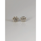 Silver Steed Silver Dog Paws 2 Stud Earrings Earrings