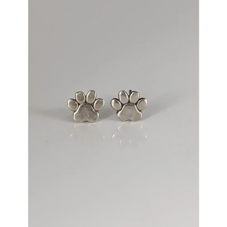 Silver Steed Silver Dog Paws 2 Stud Earrings Earrings