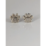 Silver Steed Silver Dog Paws 2 Stud Earrings Earrings
