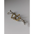 Silver Steed Double Shoe and Cane Brooch / Stock Tie Pin Reverse Brooches