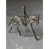 Silver Steed Dressage Brooch / Stock Tie Pin Brooches