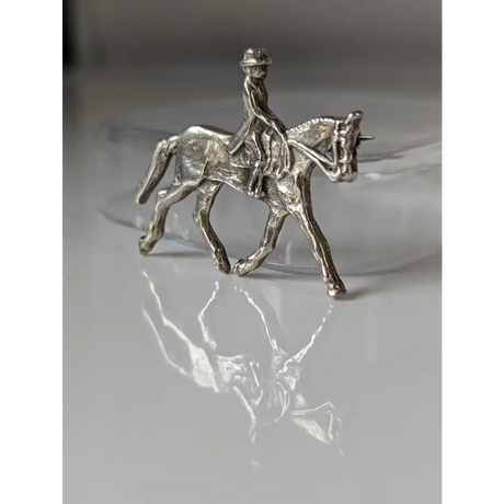 Silver Steed Dressage Brooch / Stock Tie Pin Brooches