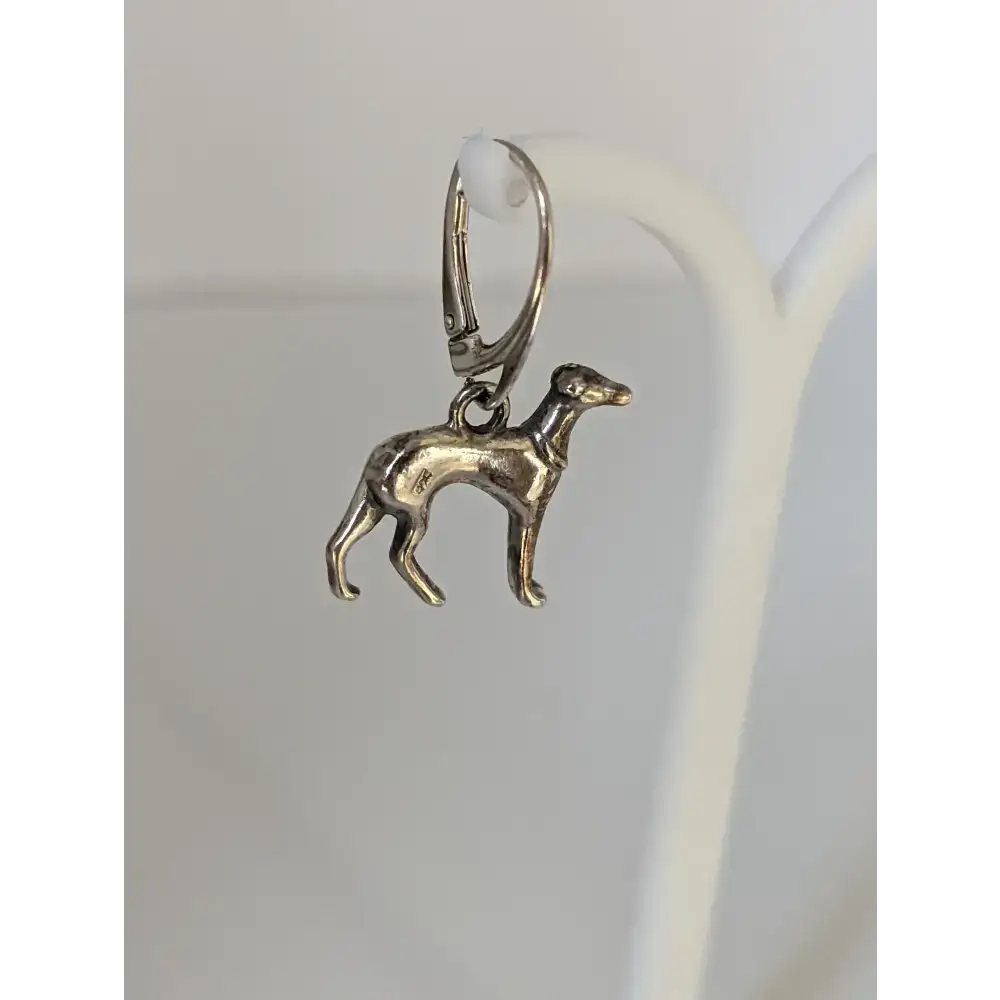 Silver Steed Dropped Greyhound Earrings Earrings