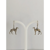 Silver Steed Dropped Greyhound Earrings Earrings