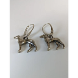 Silver Steed Dropped Greyhound Earrings Earrings