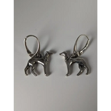 Silver Steed Dropped Greyhound Earrings Earrings