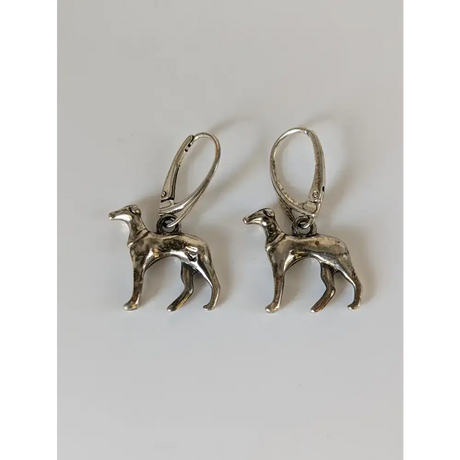 Silver Steed Dropped Greyhound Earrings Earrings