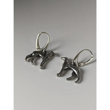 Silver Steed Dropped Greyhound Earrings Earrings