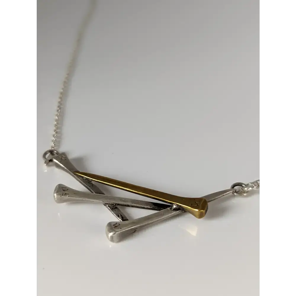 Silver Steed Elegant Hoof Nails Necklace Necklaces