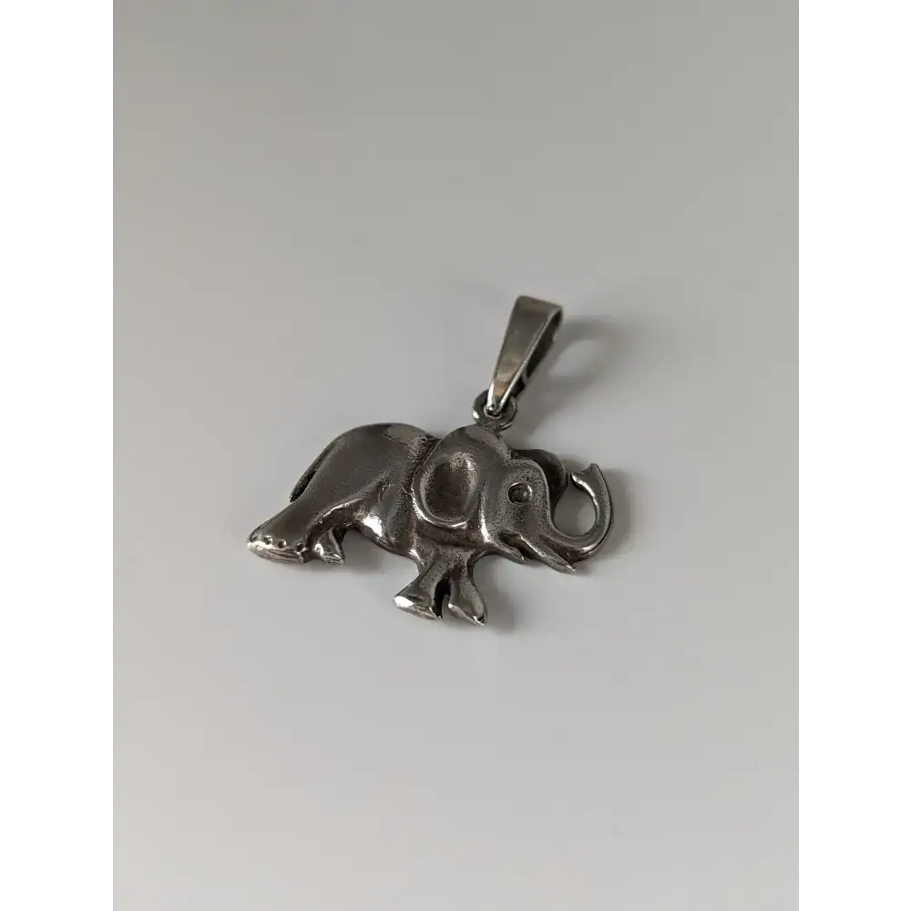 Silver Steed Elephant Silver Pendant Charms