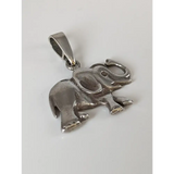 Silver Steed Elephant Silver Pendant Charms