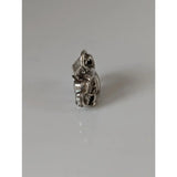 Silver steed elephant silver pendant with detailed ram charm in silver metal perfect for equestrian jewelry fans