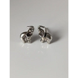 Silver Steed Elephant Stud Earrings Earrings