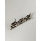 Silver Steed Elephants Silver Brooch Brooches