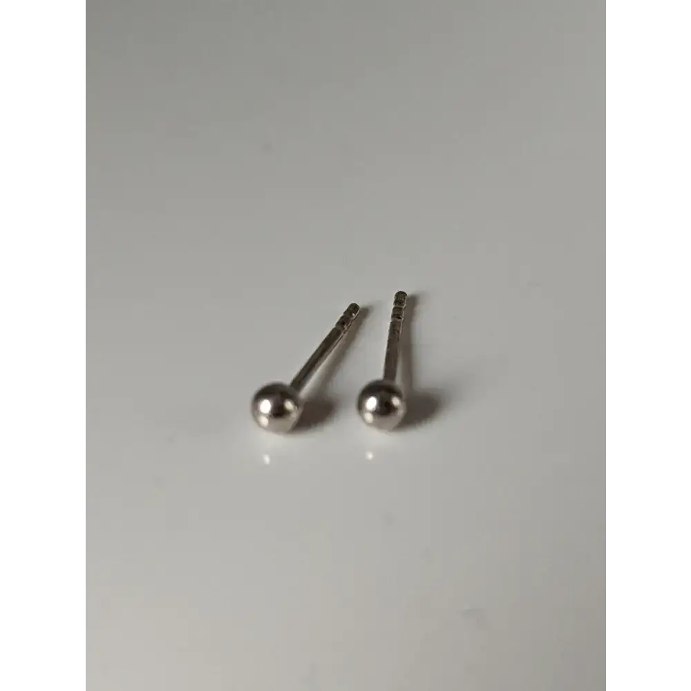 Silver Steed Extra Small Ball Stud Earrings Earrings