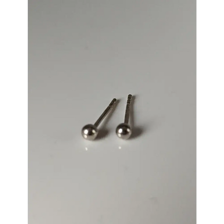 Silver Steed Extra Small Ball Stud Earrings Earrings