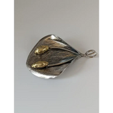 Silver Steed Extravagant Leaf & Stems Silver Pendant Gold Pendant