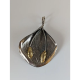 Silver Steed Extravagant Leaf & Stems Silver Pendant Gold Pendant