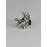 Silver Steed Fantasy Dragon Ring P Rings