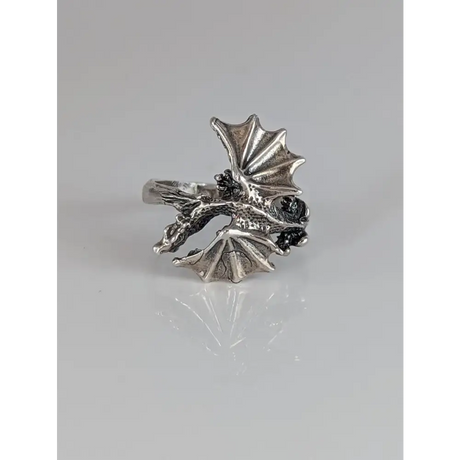Silver Steed Fantasy Dragon Ring P Rings