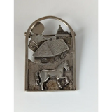 Silver Steed Farm Yard Silver Brooch Brooches