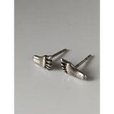 Silver Steed Feet Stud Earrings Earrings