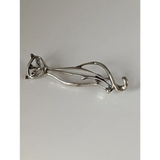 Silver Steed Feline Silver Brooch Brooches