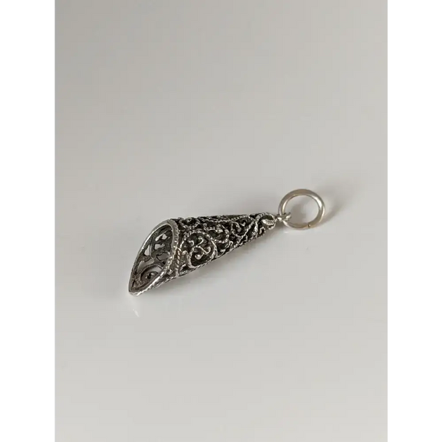 Silver Steed Filigree Cone Silver Pendant Pendant
