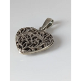 Silver Steed Filigree Heart Silver Pendant Small Pendant