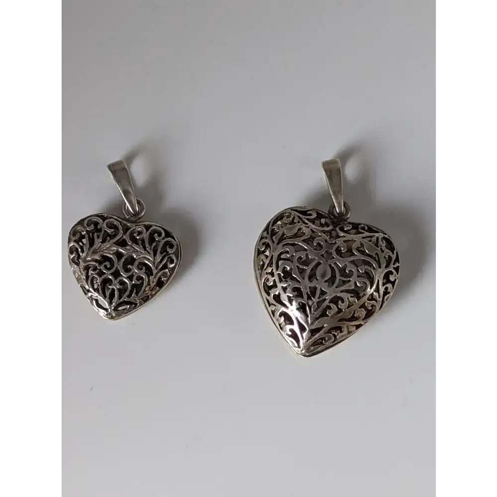 Silver Steed Filigree Heart Silver Pendant Small Pendant