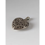 Silver steed filigree heart silver pendant featuring a handmade silver filigree design with intricate detailing