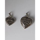 Silver steed filigree heart silver pendant with intricate handmade silver filigree design in heart shape