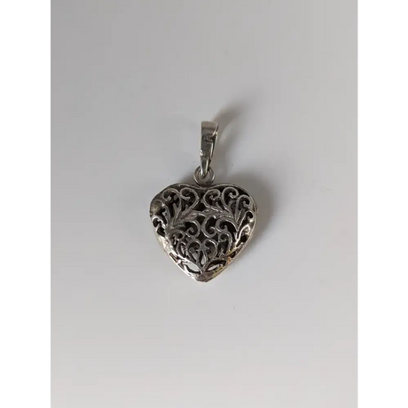 Silver Steed Filigree Heart Silver Pendant Small Pendant