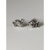Silver Steed Fish Stud Earrings Earrings