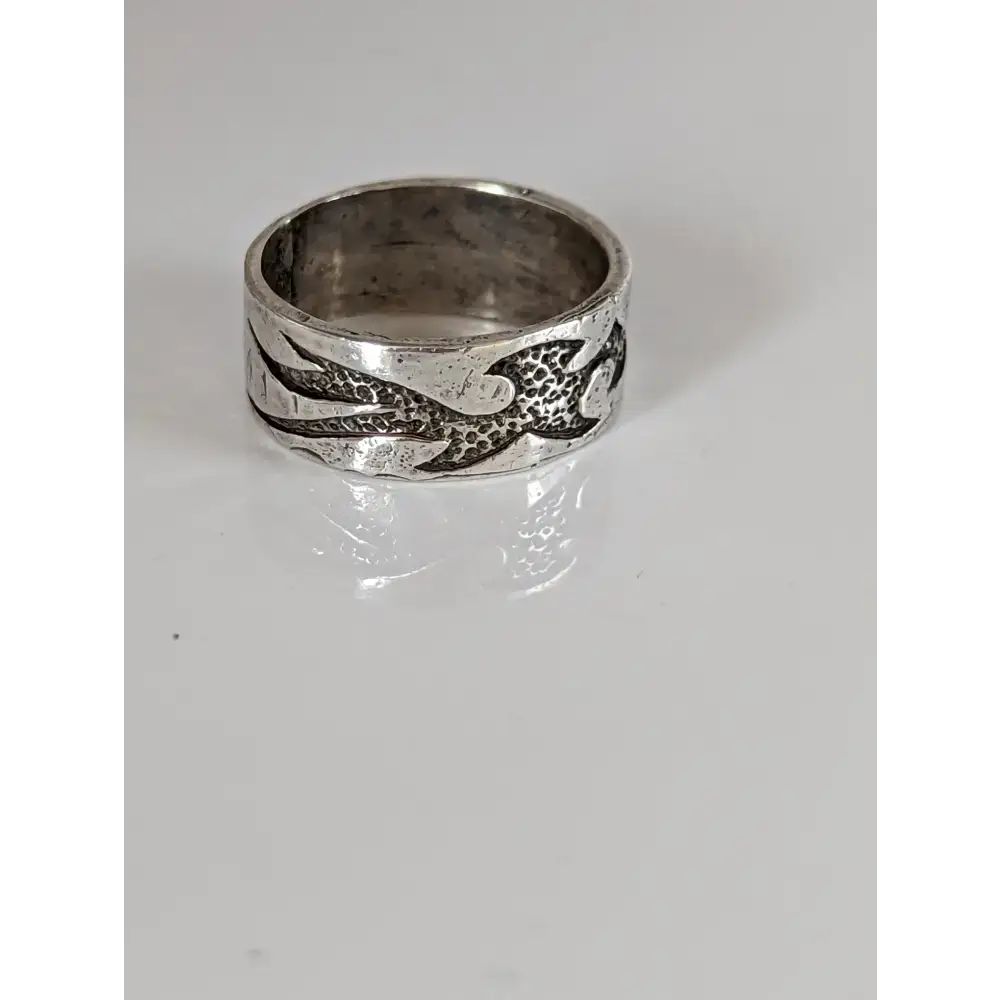 Silver Steed Flames Ring O Rings