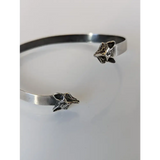 Silver Steed Fox Head Bangle Bangle