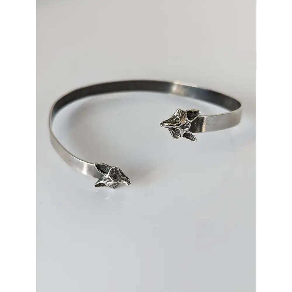 Silver Steed Fox Head Bangle Bangle