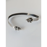 Silver Steed Fox Head Bangle Bangle