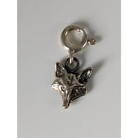 Silver Steed Fox Head Silver Charm Charms