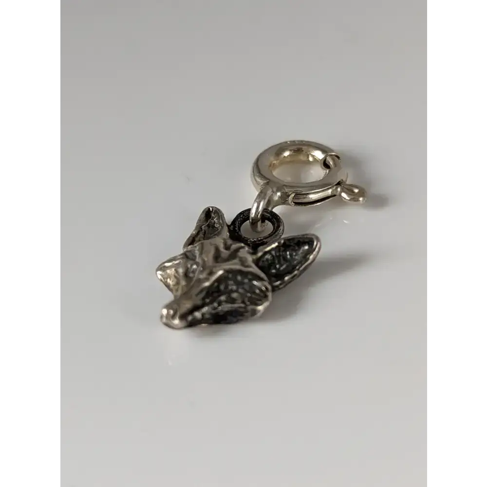 Silver Steed Fox Head Silver Charm Charms