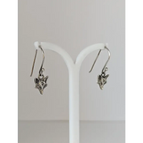 Silver Steed Fox Long Dropped Earrings Earrings