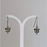 Silver steed fox long dropped earrings featuring detailed silver fox heads with a polished metallic finish from fox collection
