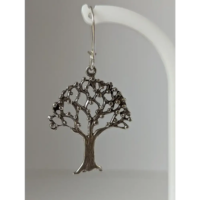 Silver Steed Fruit Tree Dangling Earrings Earrings