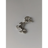 Silver Steed Galloping Horse 2 Silver Charm Charms