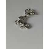 Silver Steed Galloping Horse 2 Silver Charm Charms